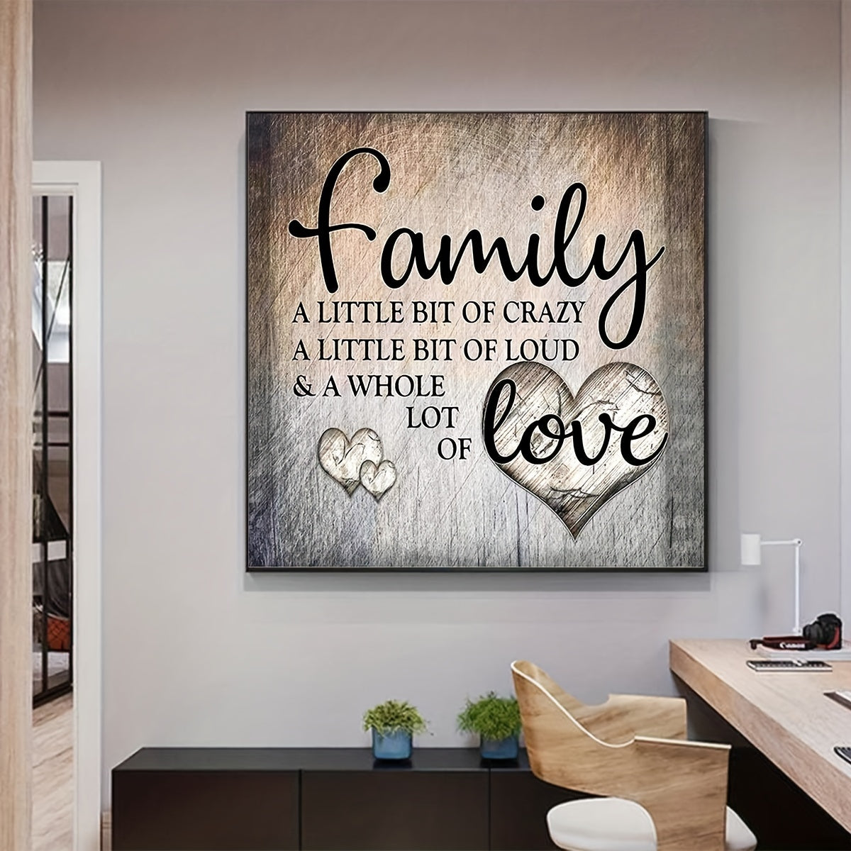 DIY Round Diamond Painting LOVE Text 30x30cm