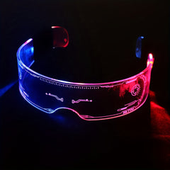 LED Luminous Men's Glasses Futuristic Style Technology Glasses