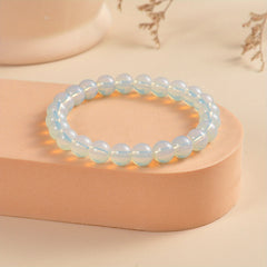 8mm Healing Stone Beaded Bracelet Boho Natural Crystal Stretch Bracelet