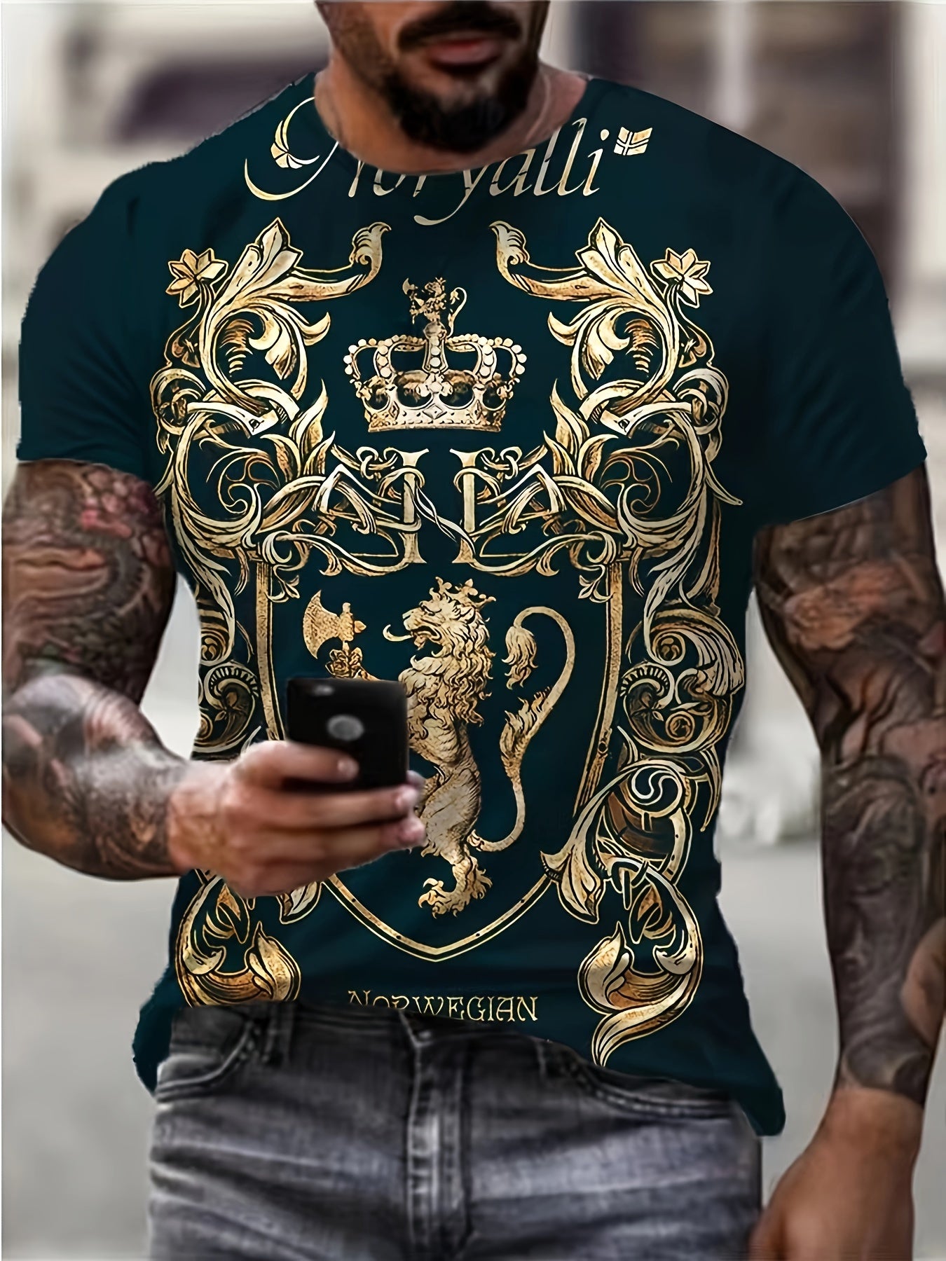 Crown & Lion Tee Men's Outdoor Clothing