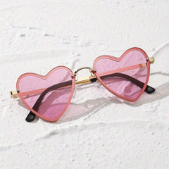 Heart Sunglasses Metal Frame UV400