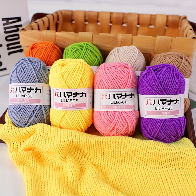 6pcs Mini Acrylic Yarn for Knitting Crocheting Projects 50m Total