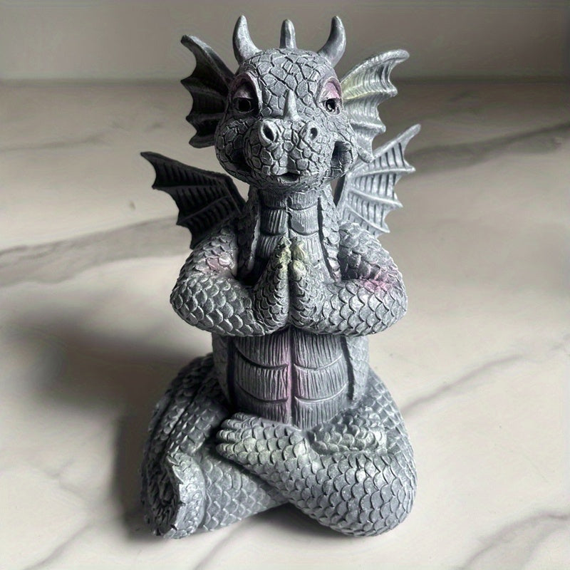 Dragon Statue Resin Ornament Patio Garden Decor