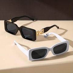 Rectangle Sunglasses Retro UV400 Sun Shades For Women Men
