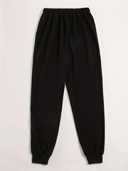  Casual Sports Sweatpants Women's Plus Letter Print