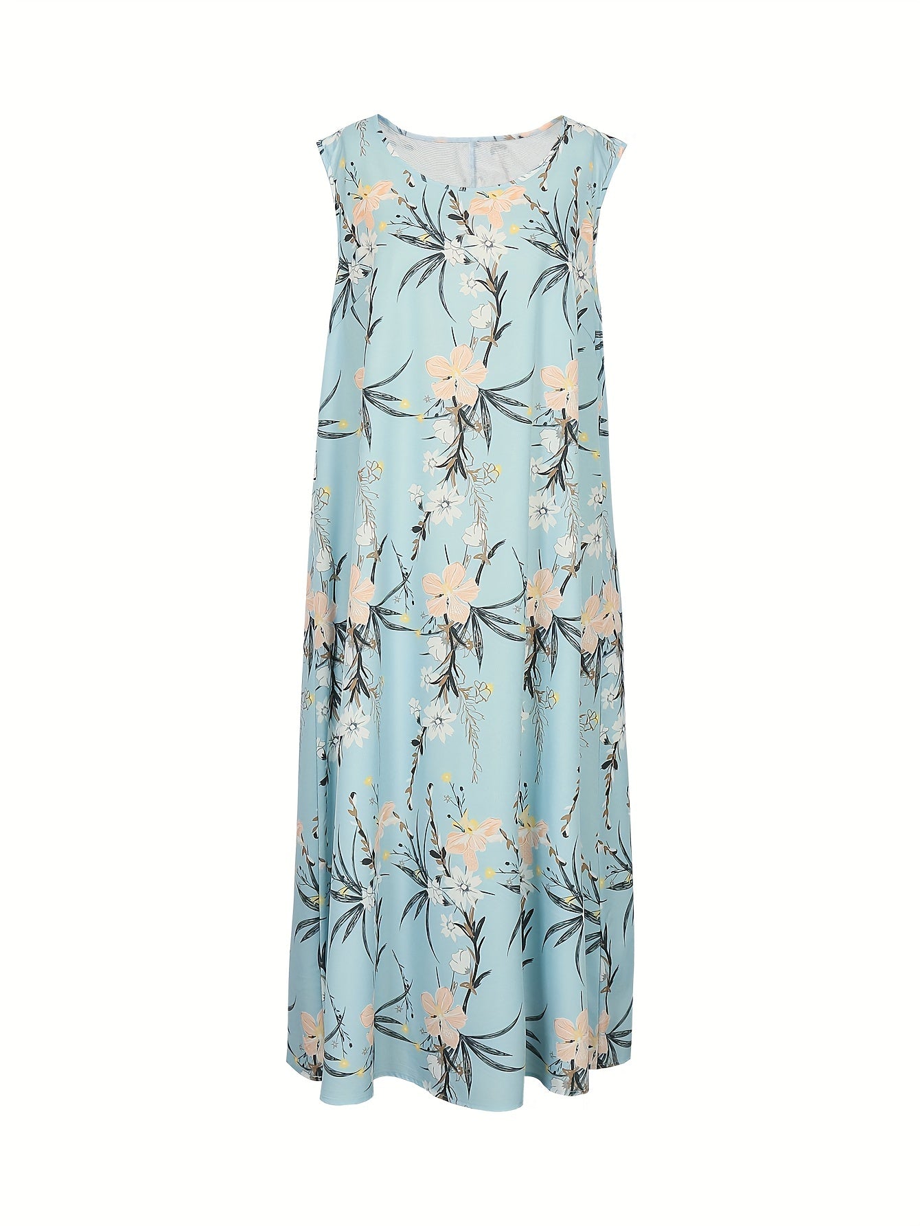  Floral Tank Dress & Cardigan Set