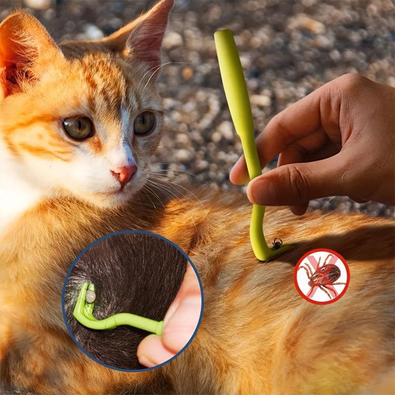 Tick and Flea Remover Tool for Dogs and Cats - Easy Pet Grooming Supplies