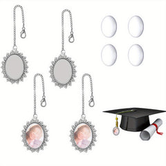 4pcs Graduation Cap Charm Graduation Tassel Charm Memorial Photo Charm