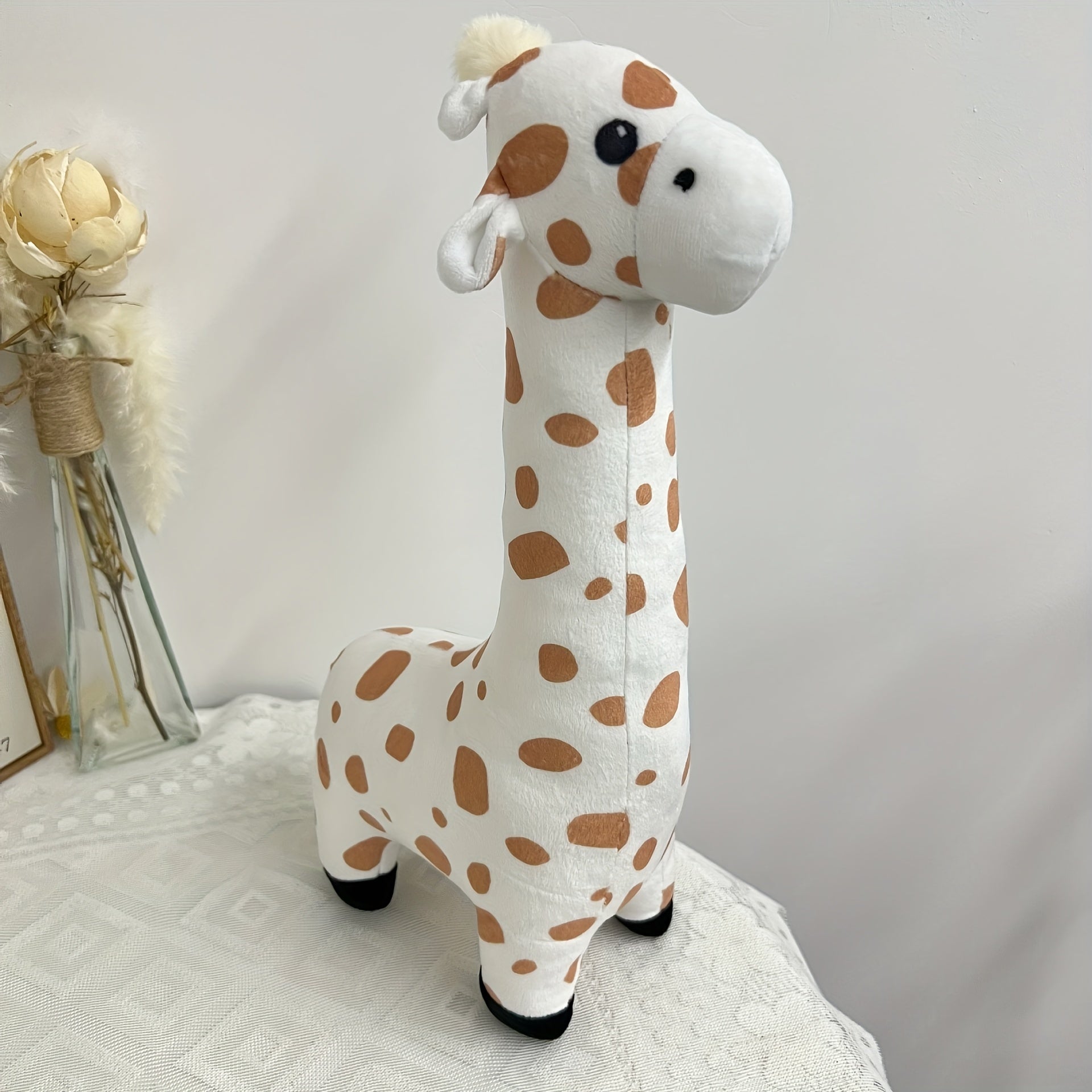 Nordic Style Giraffe Baby Doll Plush Toy Children's Room Decor