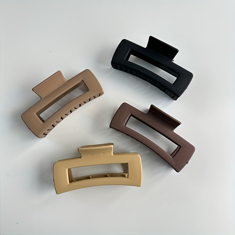 Geometric Hair Claw Clip Acrylic Matte Banana Clip