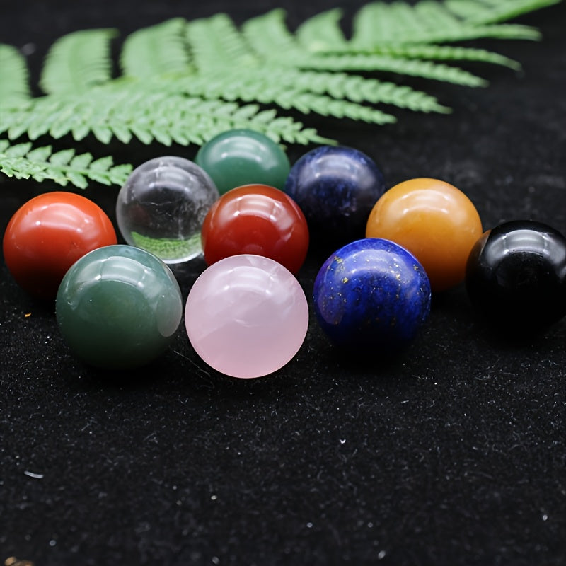 10pcs Colorful Crystal Stone Ball Ornaments 20mm