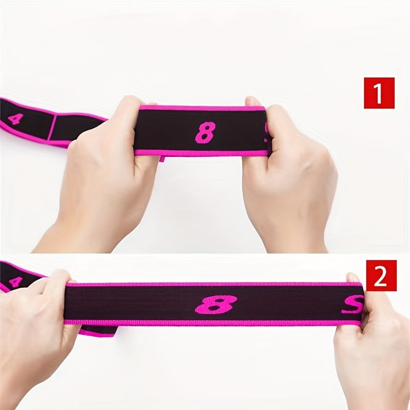 Yoga Resistance Band with 20-32cm Rings Home Gym Stretch Belt