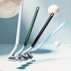Silicone Toilet Brush with Soft Head and Long Handle