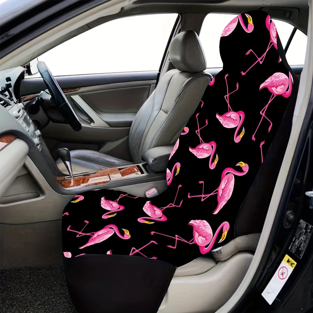 Flamingo Print Car Seat Cover