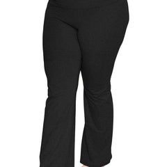  Wide Leg Stretchy Pants with Wide Waist Band