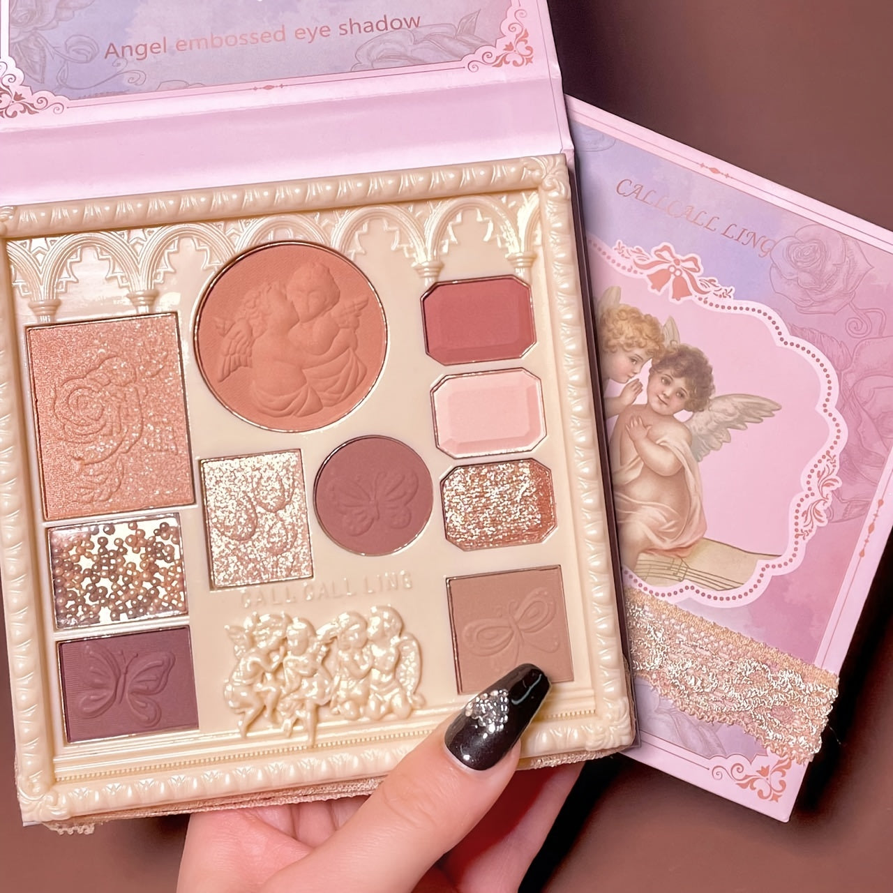 Anime Eyeshadow Palette with Mirror & Hypoallergenic Formula