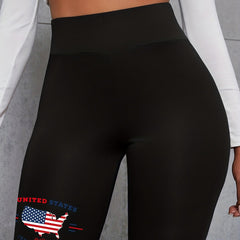 Women's Plus Flag Map High Rise Shorts