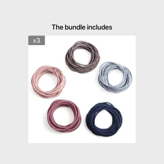 100pcs Multicolor Elastic Hair Ties Rubber Band Women Girls Hair Accessories