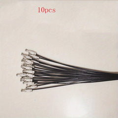 10pcs Stainless Steel Keychain Cable Rope For Men Hiking