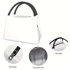 Rose Flower Insulated Lunch Bag for Camping Picnic Beach