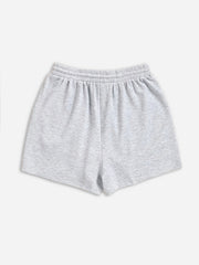 Solid High Rise Drawstring Loose Shorts