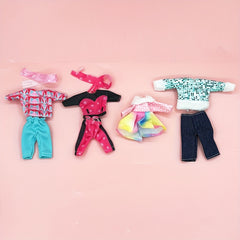 5-inch Doll Clothes Set with Winter Skiing Theme and Scarf Accessories