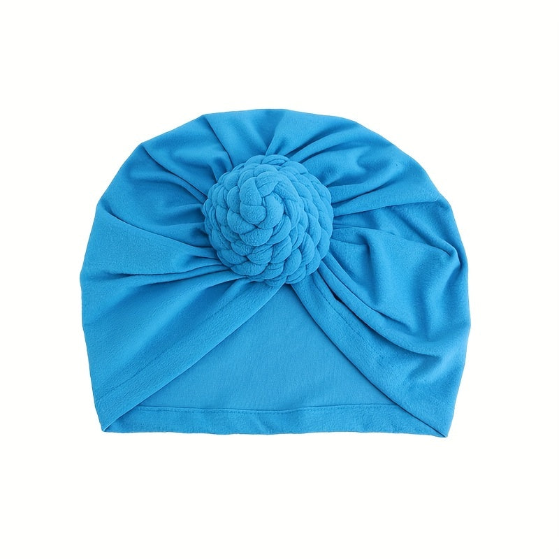 Braided Knotted Turban Cap Head Wrap Bandana Stretchy Beanie Hat