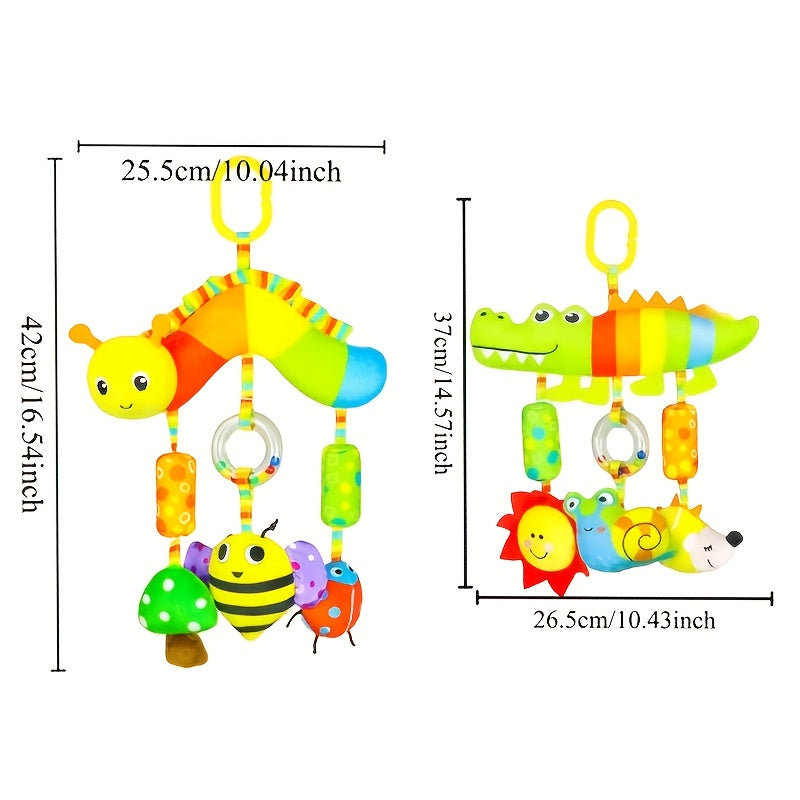 Colorful Stroller Toy Car Hanging Animal Toys
