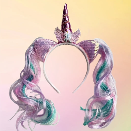 Unicorn Birthday Headband for Girls