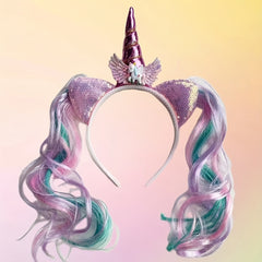 Unicorn Birthday Headband for Girls