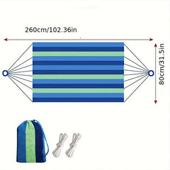 Portable Colorful Canvas Hammock with Tree Straps