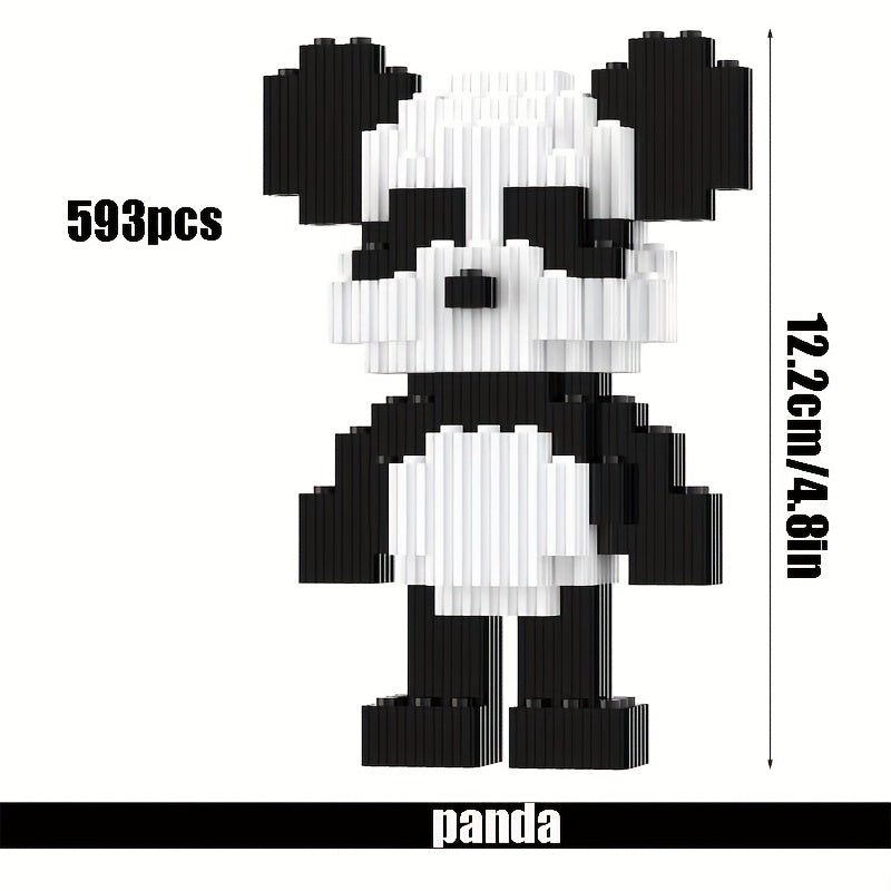 593pcs Bear Block Models - Challenging Hand-built Toys
