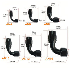 1pc 90 Degree AN Fitting Quick Connector Anti-leakage Cold Connector