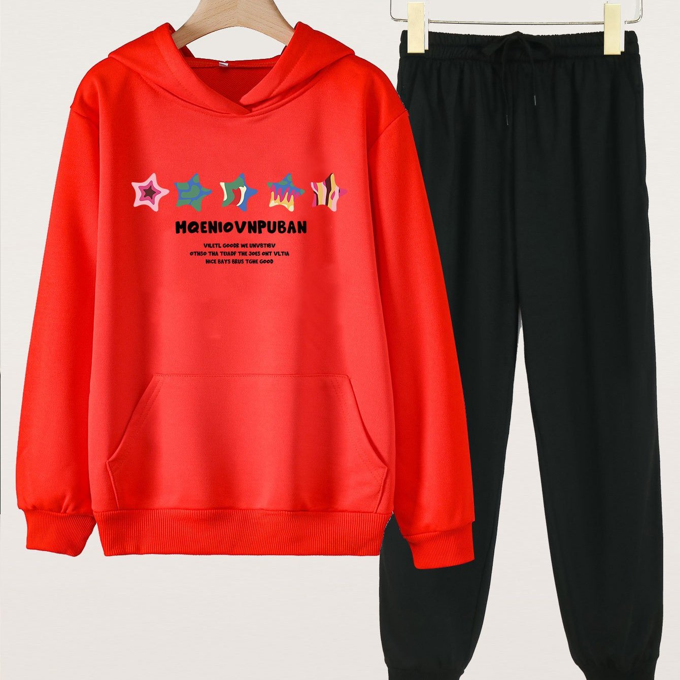 Tie Dye Hoodies & Jogger Pants Set for Girls - Spring Fall Sports Gift