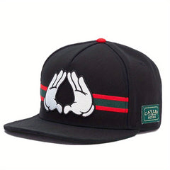 Men's Double Hands Mult. Flat Brim Hat