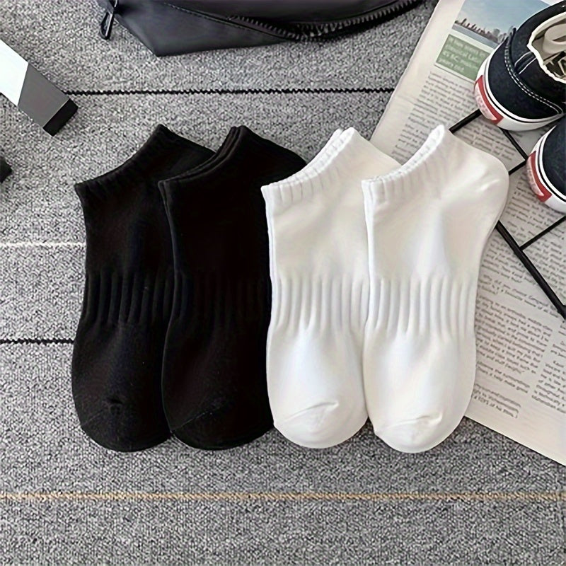 4 Pairs Comfy Solid Socks for Women
