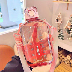 750ml Transparent Space Cup Fitness Water Bottle