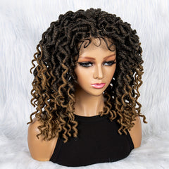 Synthetic Full Lace Wig For Women Short Braids Wigs