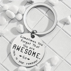 Reminder Keychain Stainless Steel Gift for Birthdays and Christmas