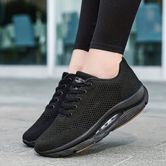 Women's Air Cushion Wedge Sneakers Non slip Comfortable Walking Shoes
