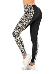 Baroque Print High Waist Slim Leggings