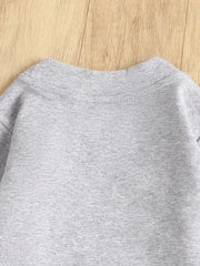 Baby Boys Round Neck Long Sleeve Sweatshirt Kid's Pullover