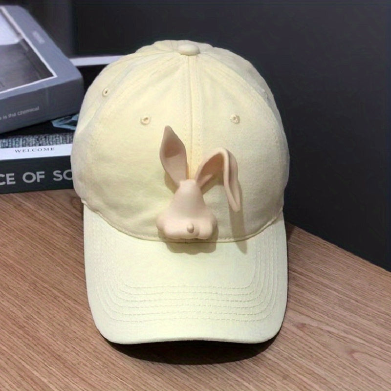 Bunny Decor Baseball Cap Candy Cartoon Rabbit Dad Hats