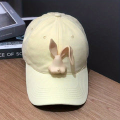 Bunny Decor Baseball Cap Candy Cartoon Rabbit Dad Hats