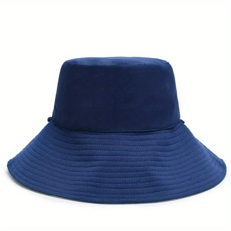 Reversible Solid Bucket Hat Casual Basin Hats Unisex Sunscreen Fisherman Cap