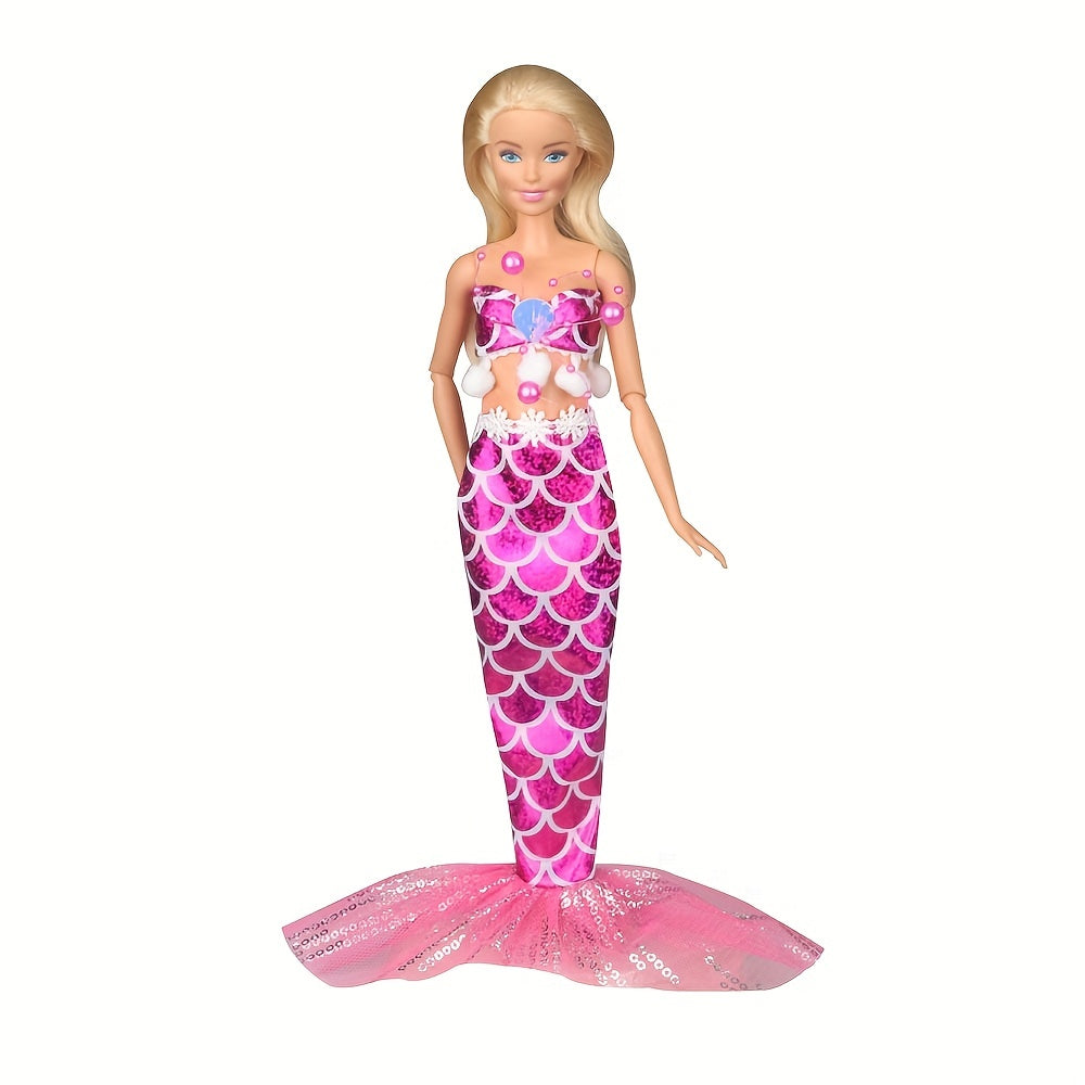 Mermaid Swimsuits Bathing Suits for Dolls - Summer Bikini Swimwear