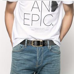 Men's PU Belt Retro Pin Buckle Business Belt