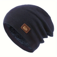 Fleece Knitted Hat Ear Protection Hat for Outdoor Activities