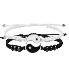 Taiji Yin Yang Couple Bracelet Set