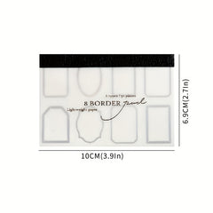 Japanese Light Retro Contracted Hands DIY Message Paper Pad x 6
